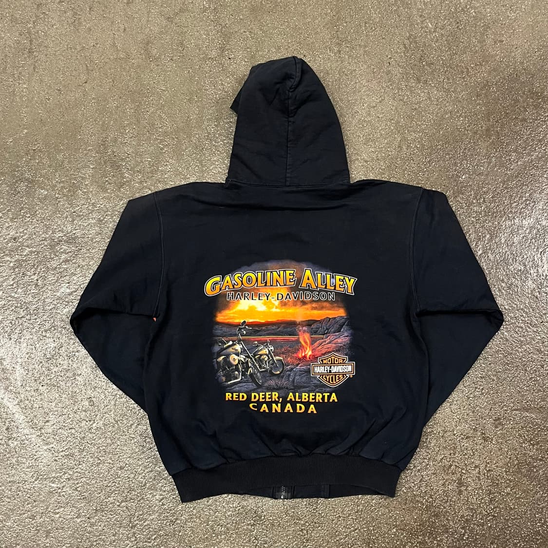 할리데이비슨 플레임 후드 집업 (100) 상품이미지3