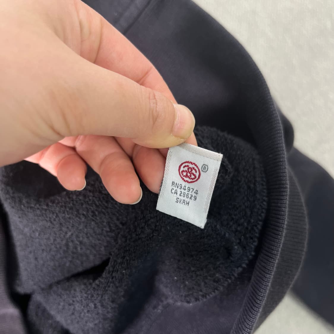 100 스투시 어센틱 올드스쿨 스펠로고 후드집업 상품이미지10