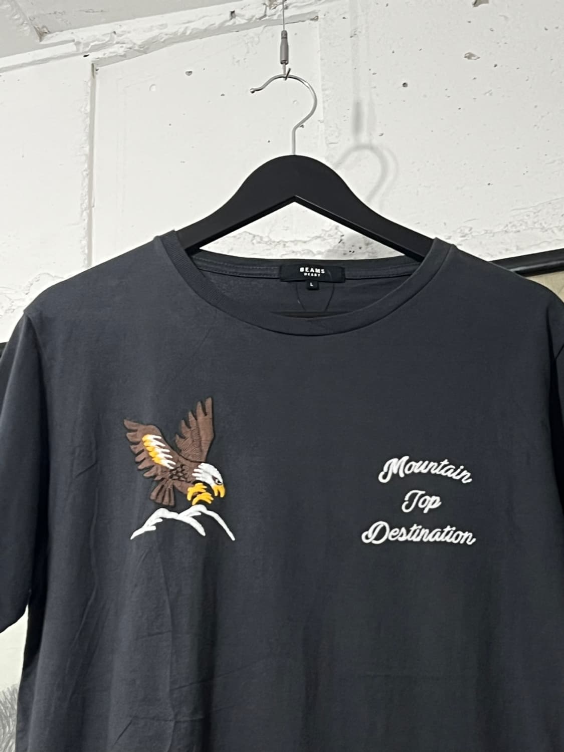 Beams Hearts Map Embroidery T-shirts 상품이미지3