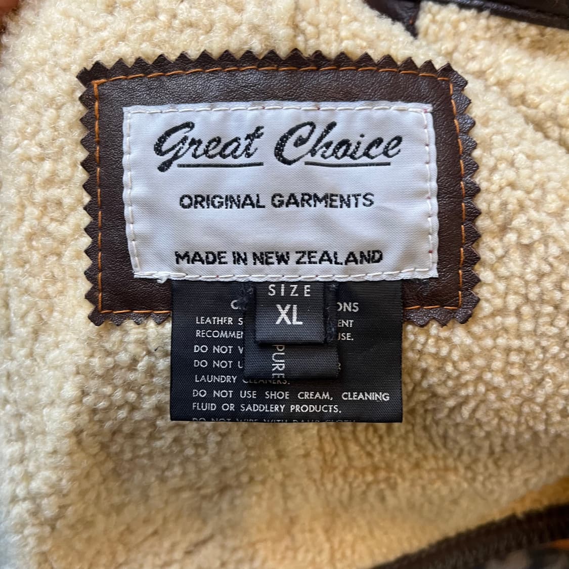 XL 빈티지 그레잇 초이스 레더 자켓/W2445 상품이미지4