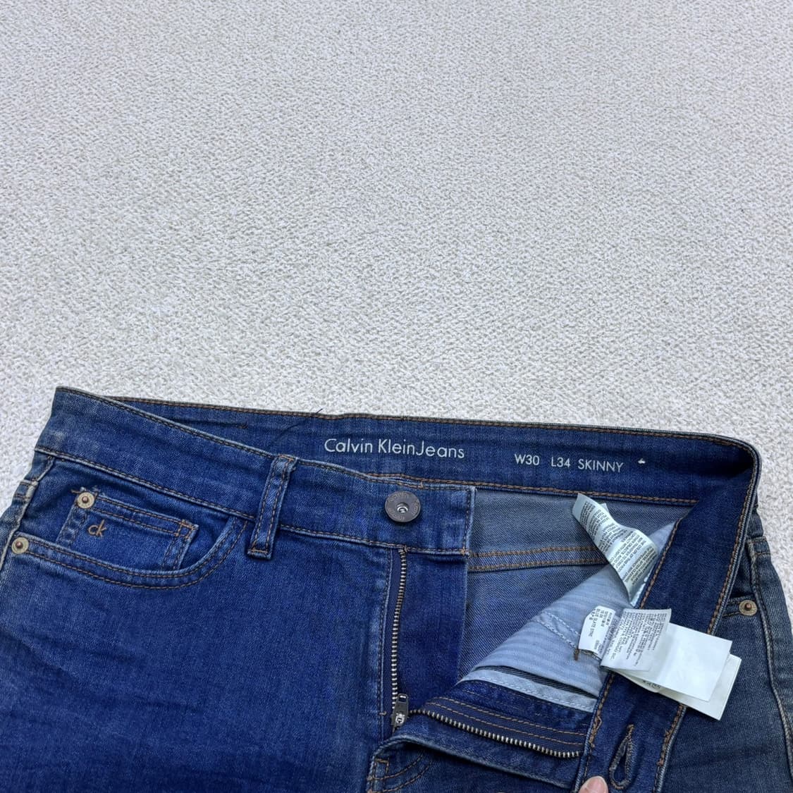 30 캘빈클라인 진 스트레이트 데님 팬츠 0423E 상품이미지5