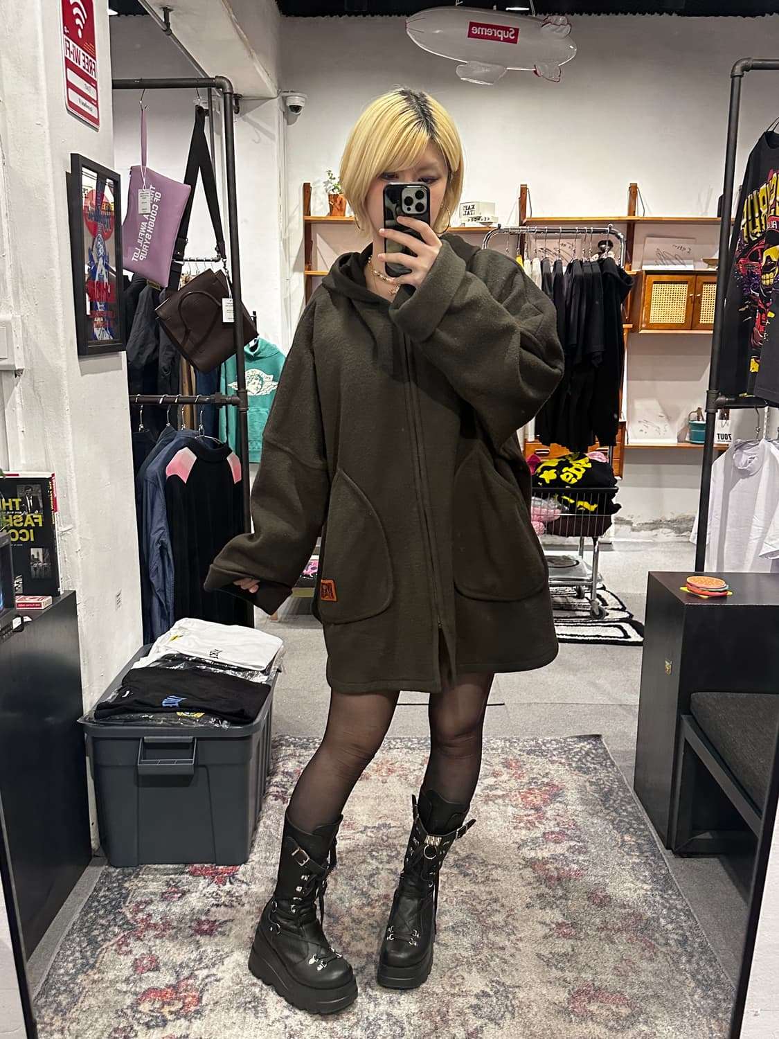HYSTERIC GLAMOUR Demon Hooded Coat 상품이미지2