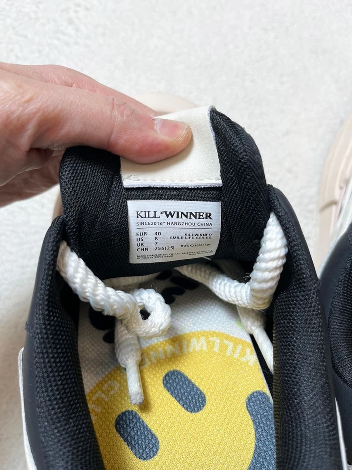 킬위너 KILLWINNER 시그니처 쉐입 스니커즈 A1885 상품이미지9