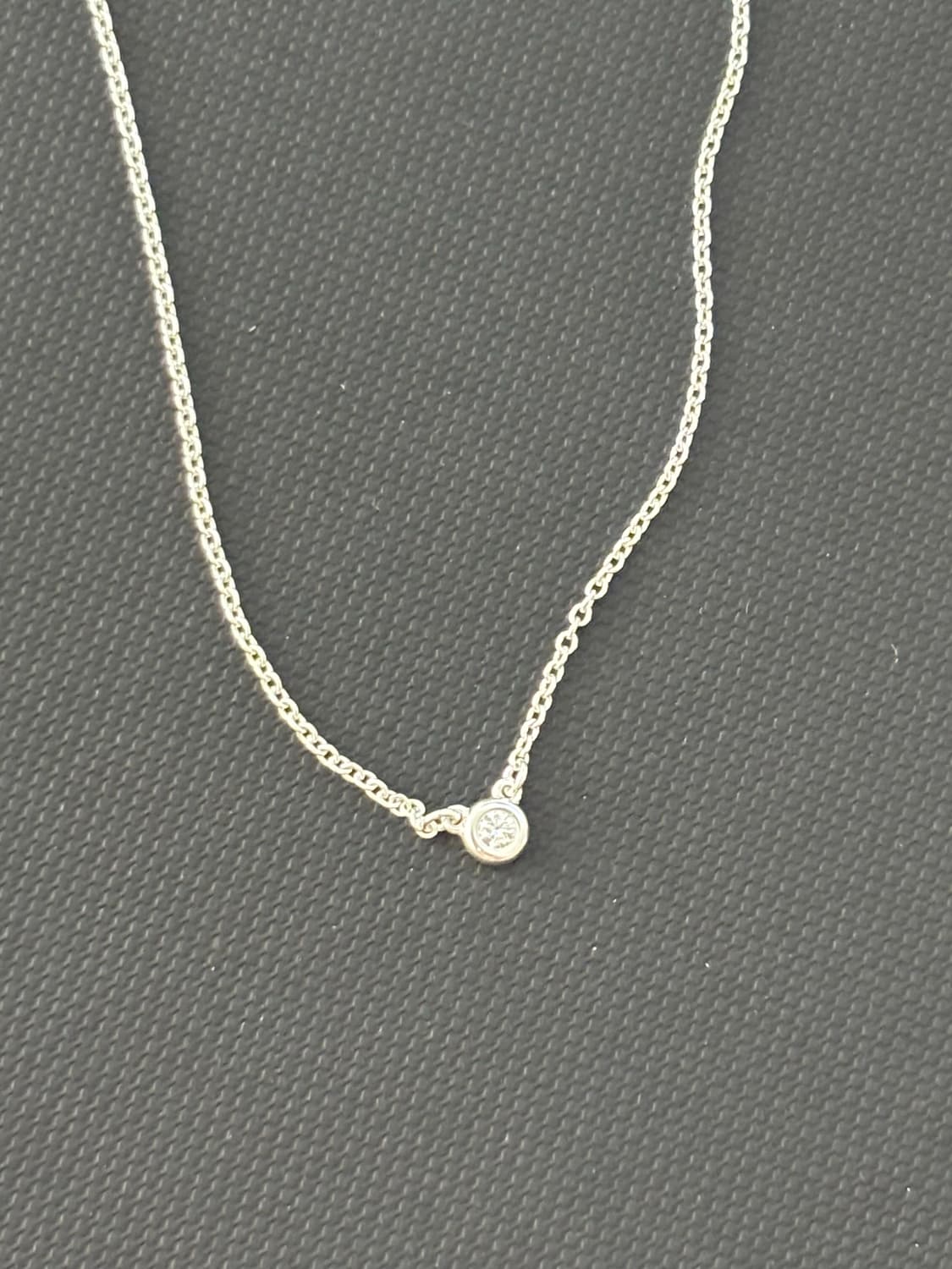 티파니앤코 엘사 퍼레티 실버 다이아 목걸이 상품이미지1