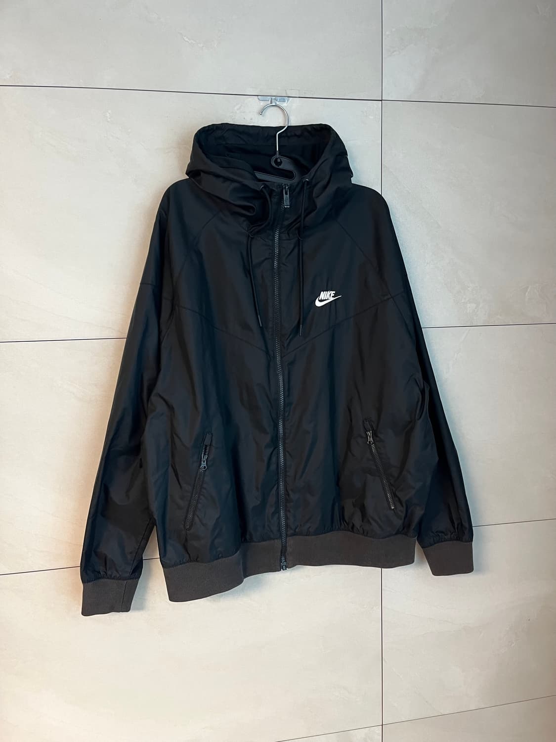 [XL/105] 나이키 윈드러너 후드 바람막이 블랙  상품이미지2