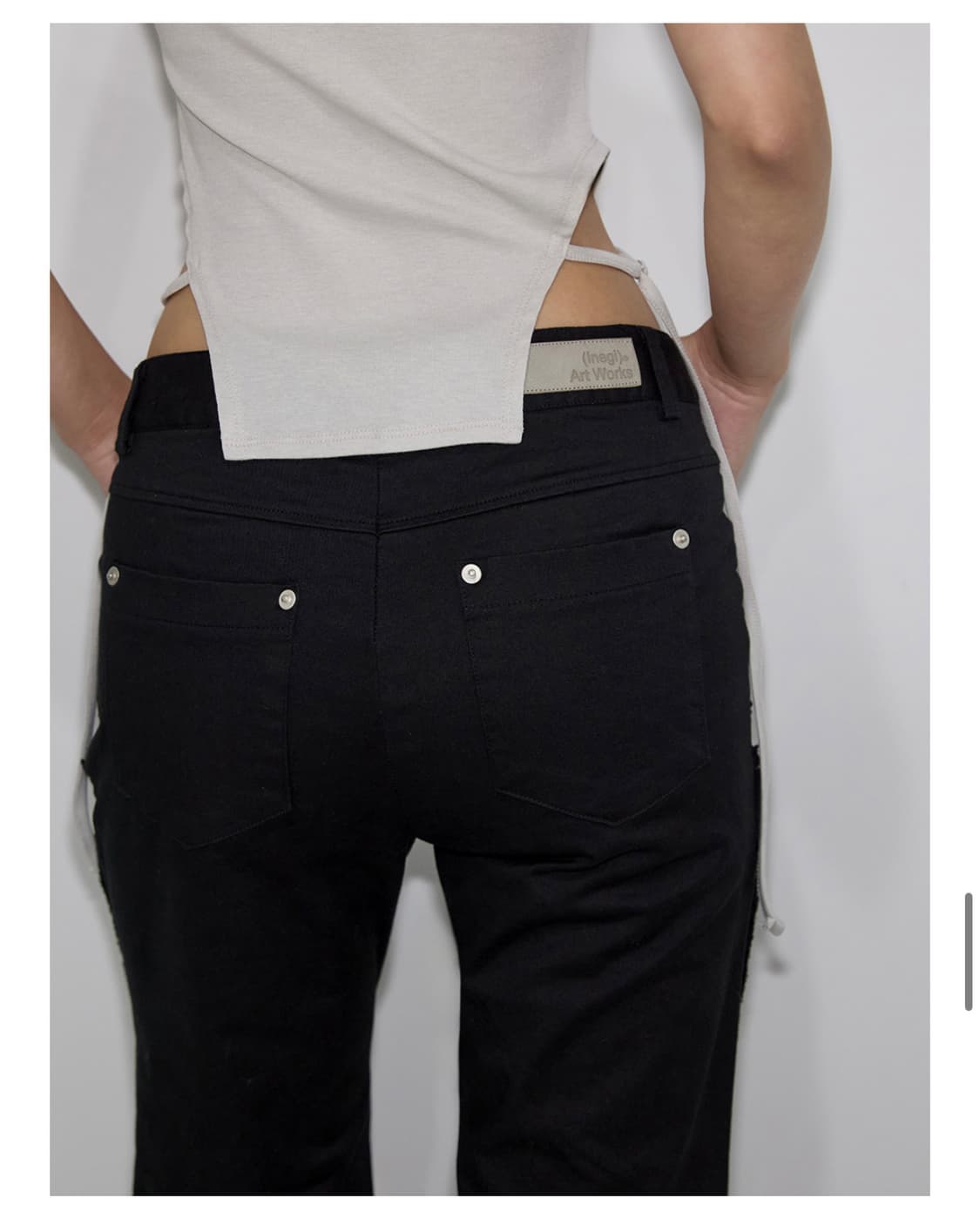 이네기 Bowed Raw Cut Bootcut Pant 상품이미지5