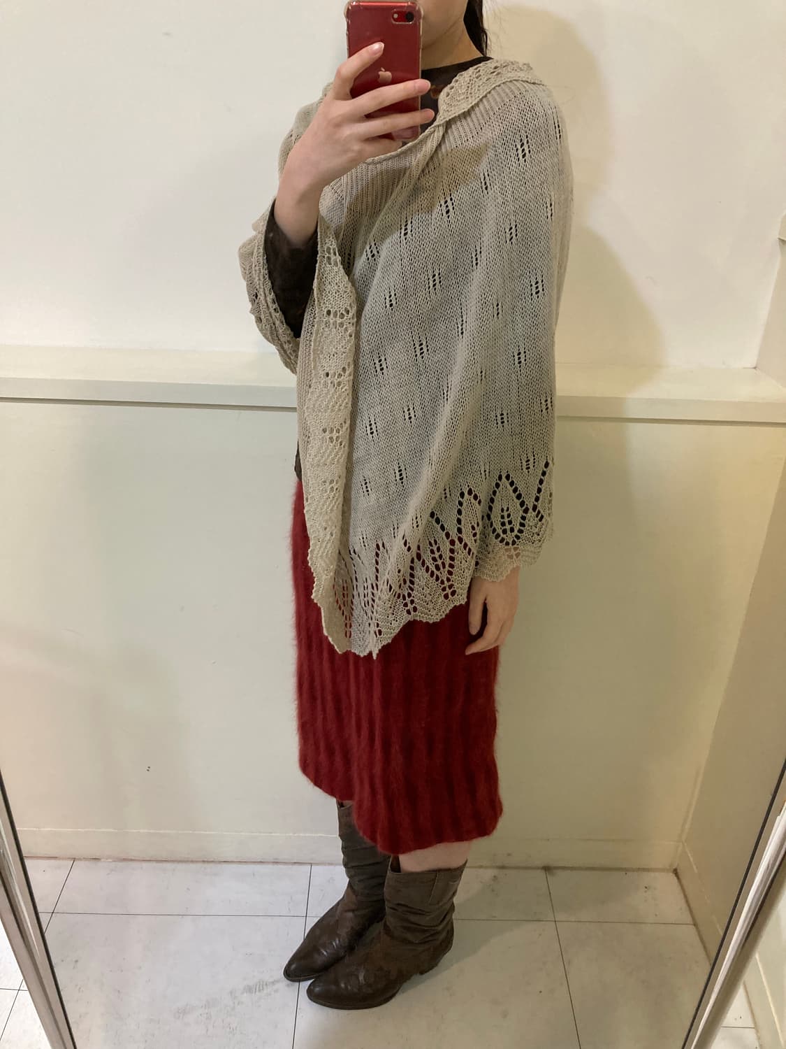 에스닉 판초 후디 케이프 상품이미지9