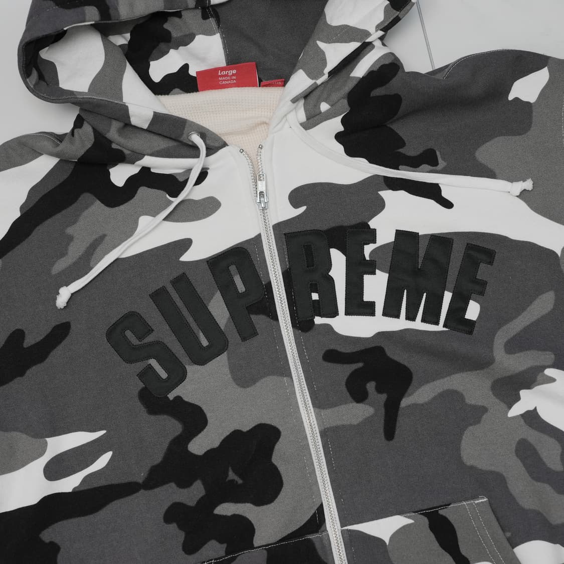 [L] 슈프림 아크 써멀 라인드 집업 후드 스노우 카모 상품이미지2