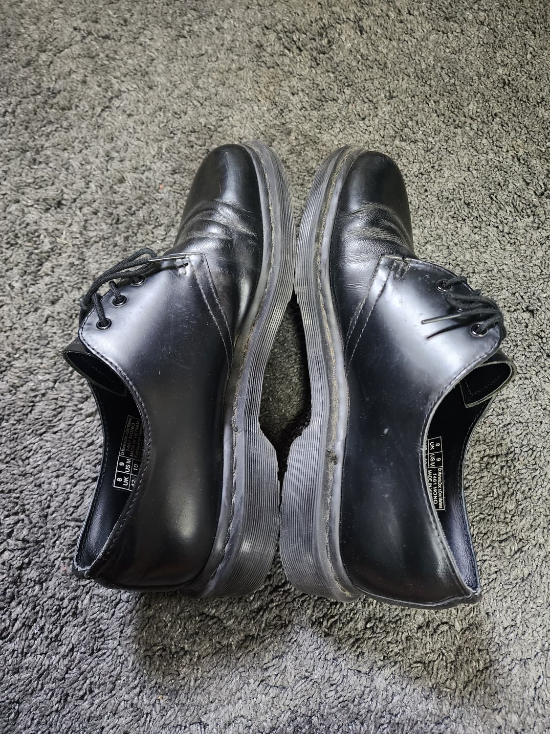 닥터마틴 1461 모노 블랙 uk8   270 상품이미지7