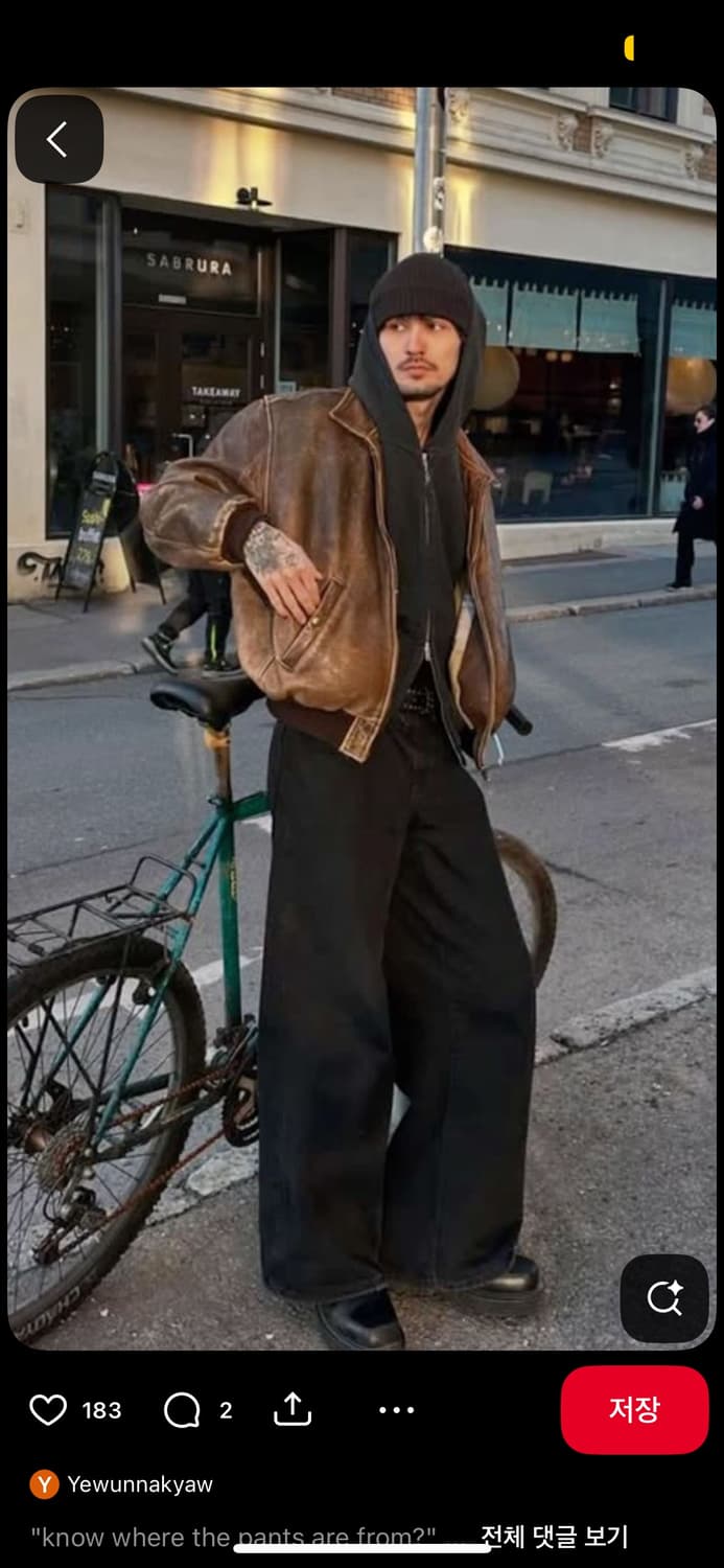 빈티지 레더자켓 상품이미지2