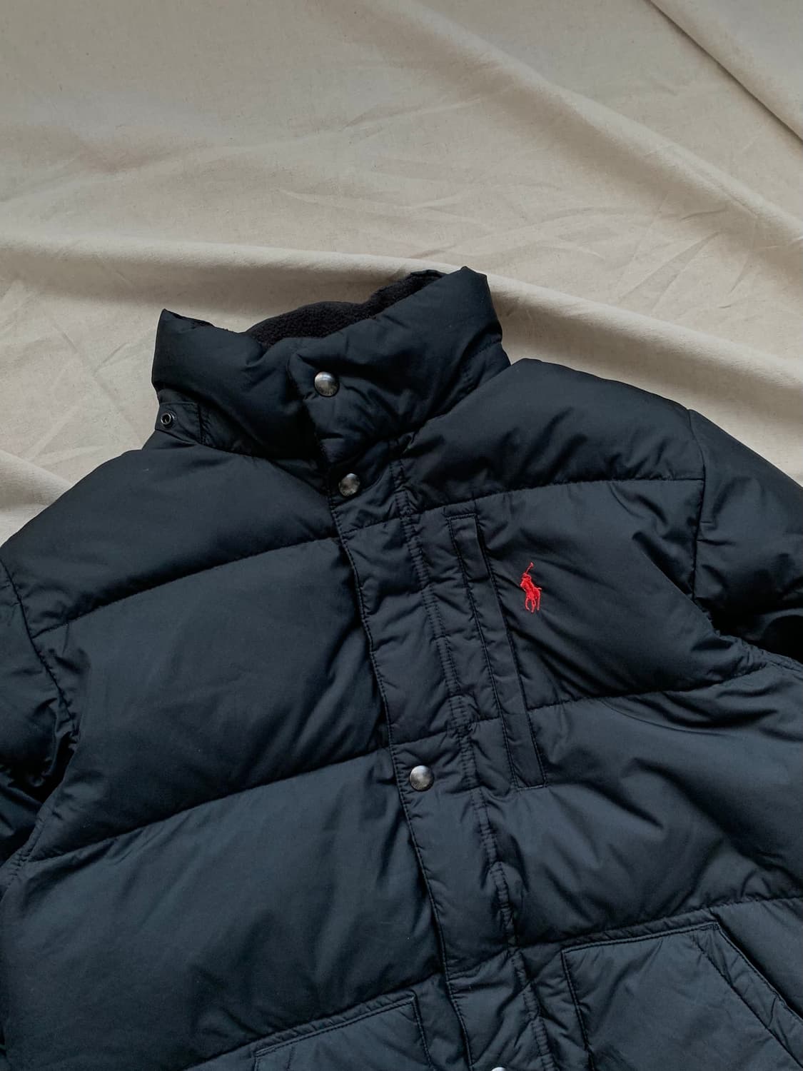 폴로 랄프로렌 포니로고 블랙 푸퍼 패딩 상품이미지6
