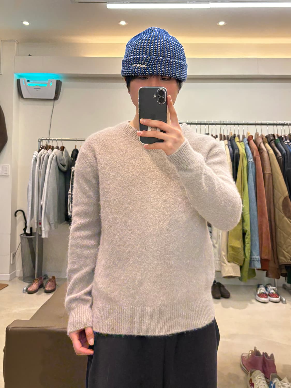 포터리 모 브이넥 니트 상품이미지8