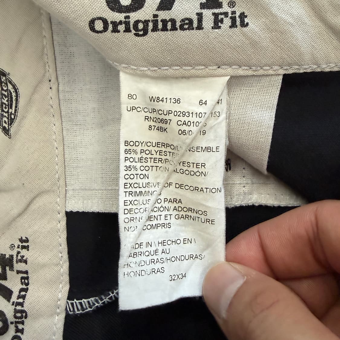 (30)디키즈 DICKIES 874 워크팬츠(블랙) 상품이미지4