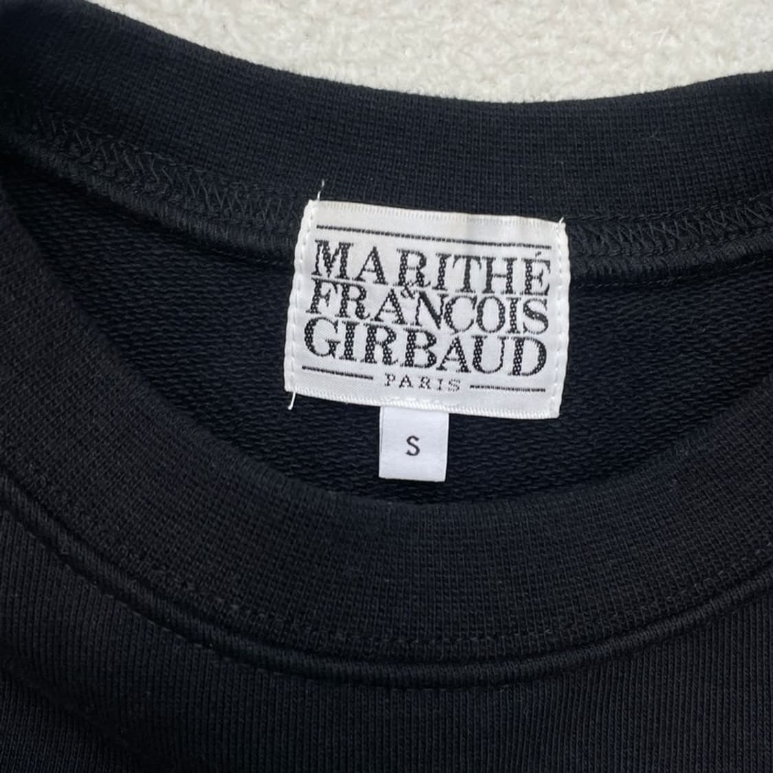MARITHE FRANCOIS GIRBAUD 로고 맨투맨 블랙 S 상품이미지4