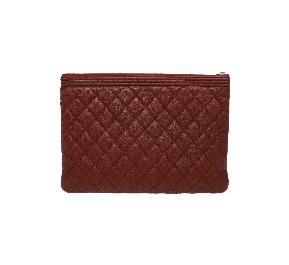 [A급] 샤넬 보이 캐비어 스킨 클러치 뉴미디움 판매합니다!!! 상품이미지3