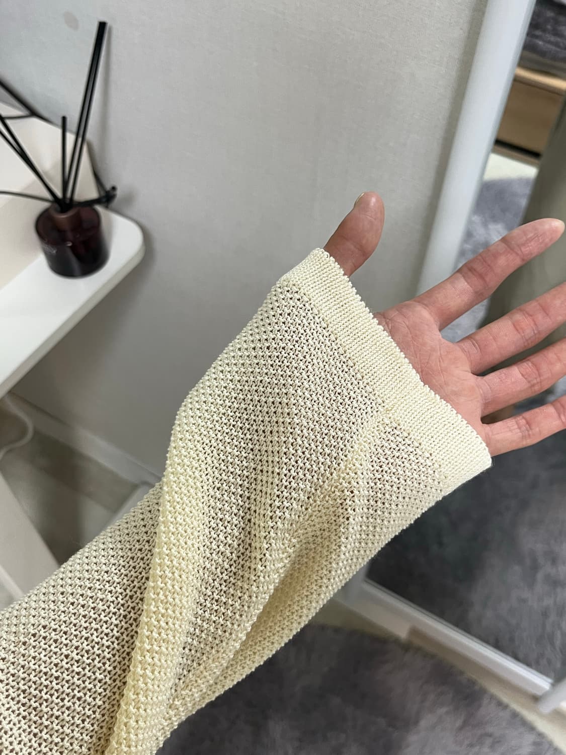 메쉬니트 집업 가디건 상품이미지2