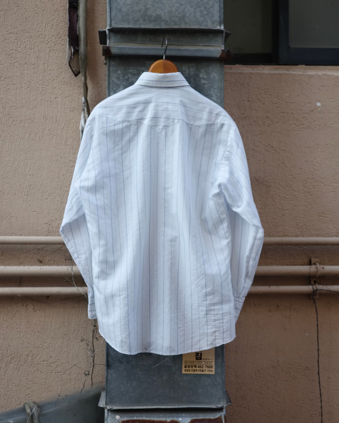 70’s 빈티지 스트라이프 드레스  웨스턴 셔츠 상품이미지4