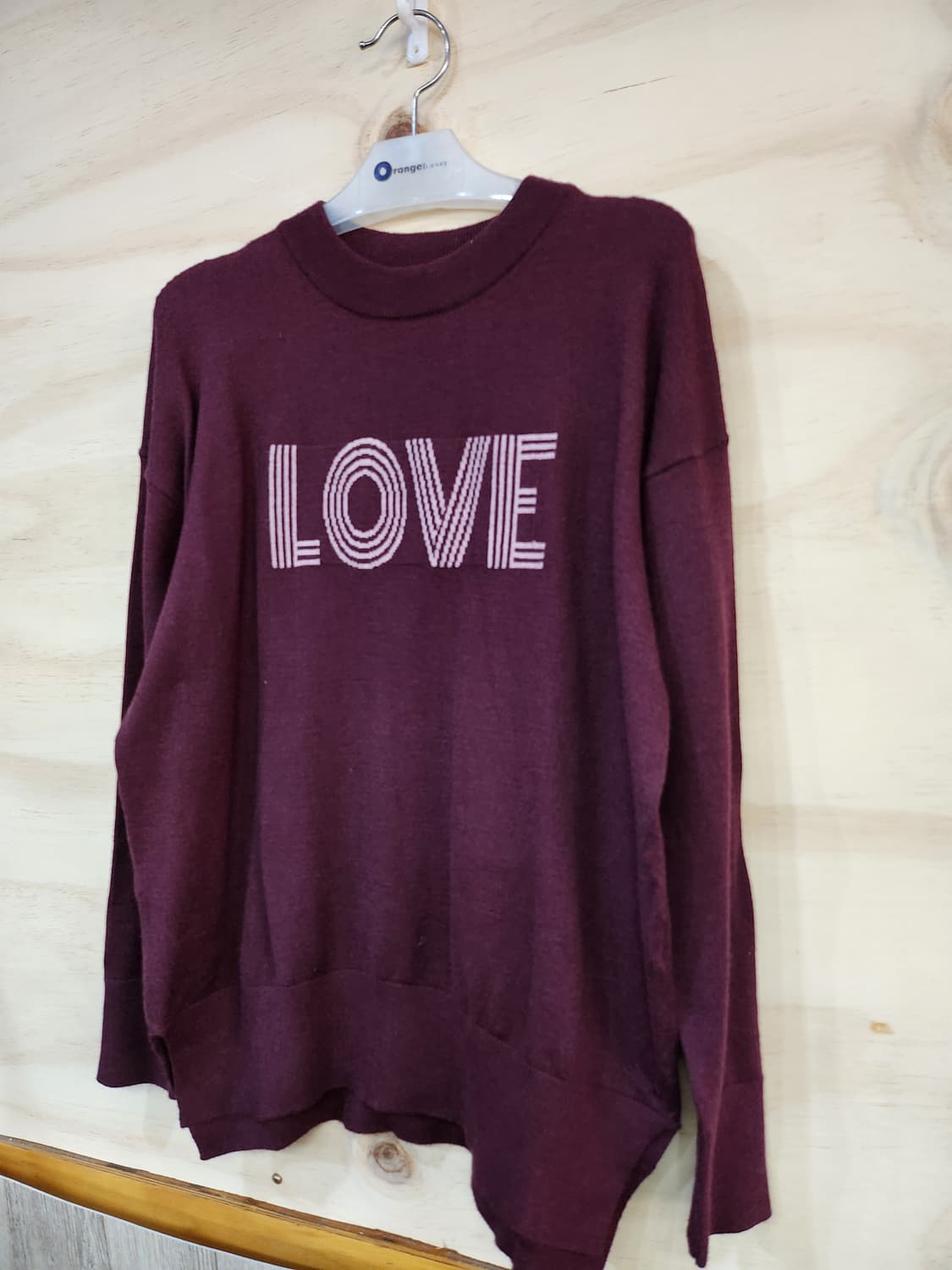 482) 엣지 LOVE 레터링 니트 상품이미지3