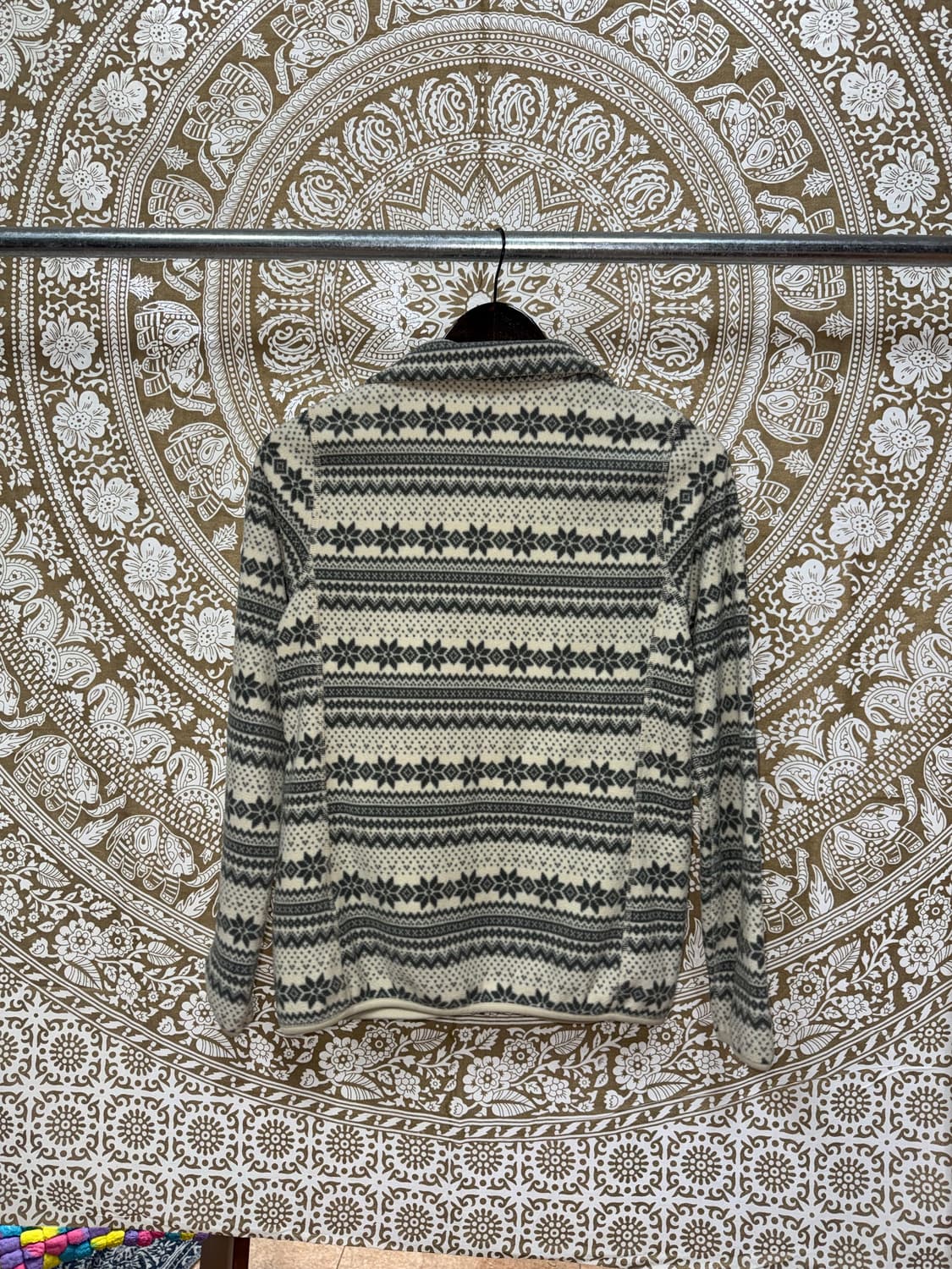 유니클로 에스닉 화이트그레이 후리스 상품이미지6