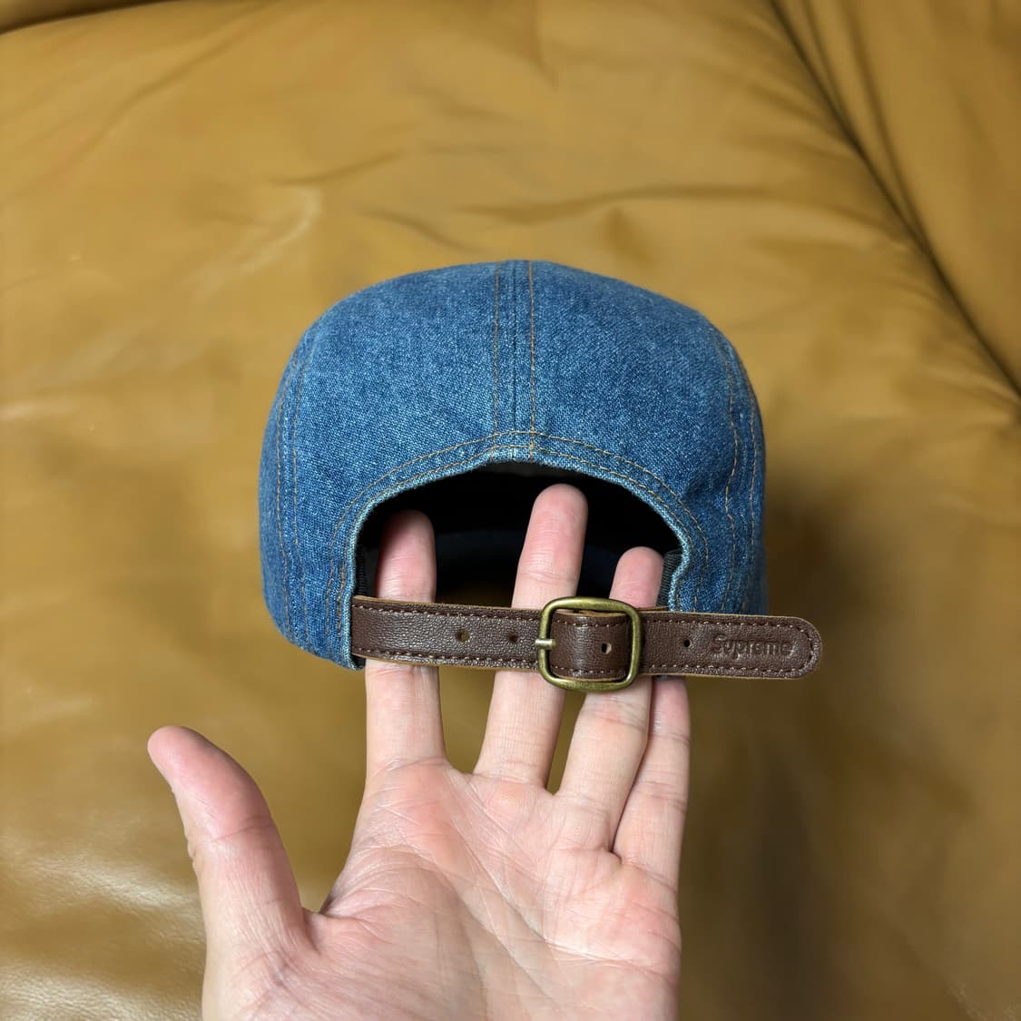 Supreme 슈프림 22fw 워시드 데님 캠프캡 모자 (Denim) 상품이미지8