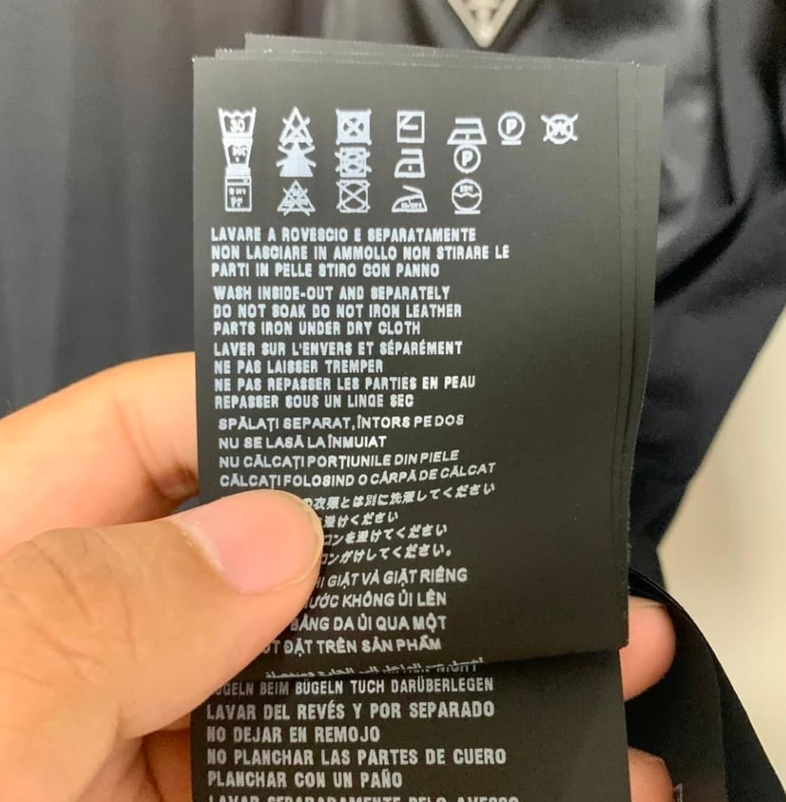 프라다 블랙 리나일론 포켓 반팔 폴로 티셔츠 M 상품이미지7