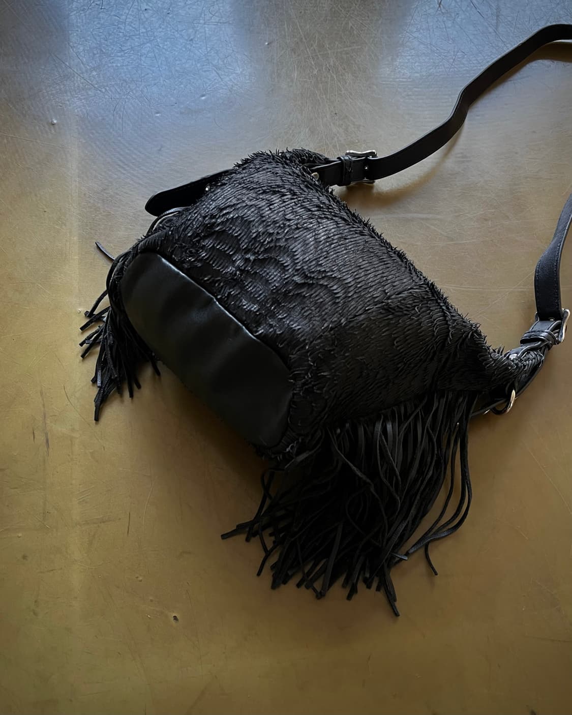 Ash Real Deer & Cow Leather Fringe Bag 상품이미지9