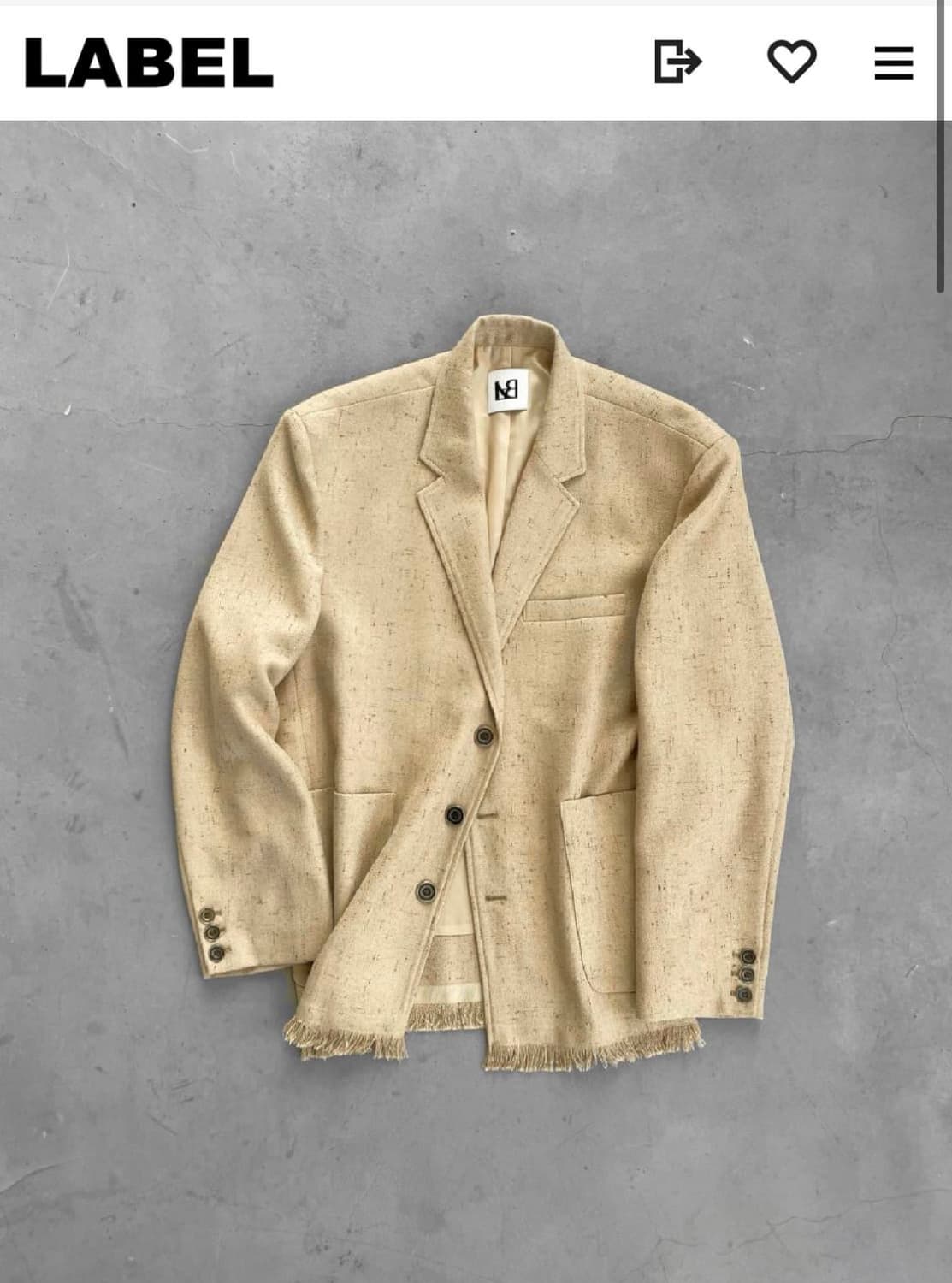 라벨아카이브 블레이져  상품이미지1