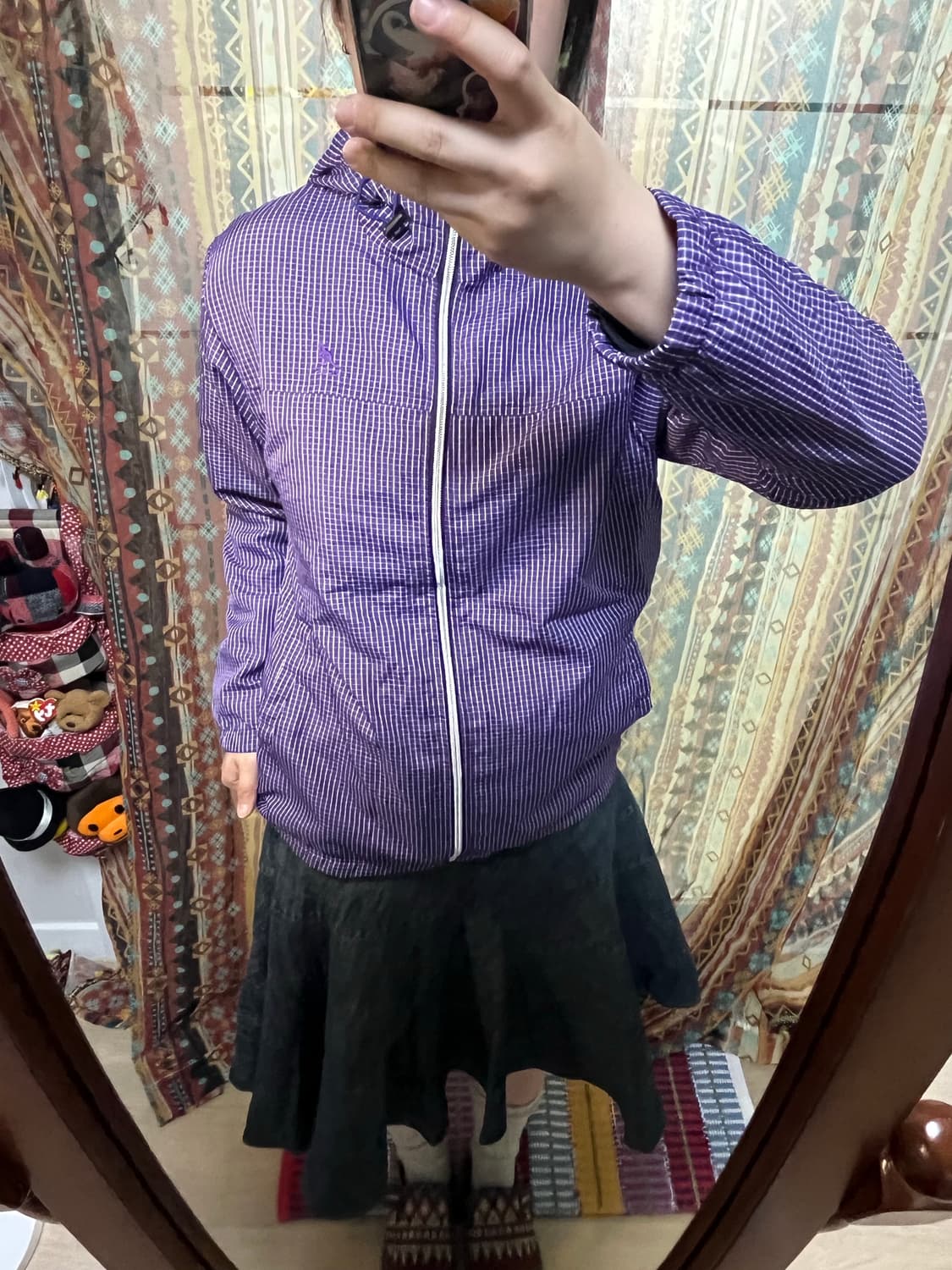 Kangol 캉콜 퍼플 바람막이 재킷 상품이미지2