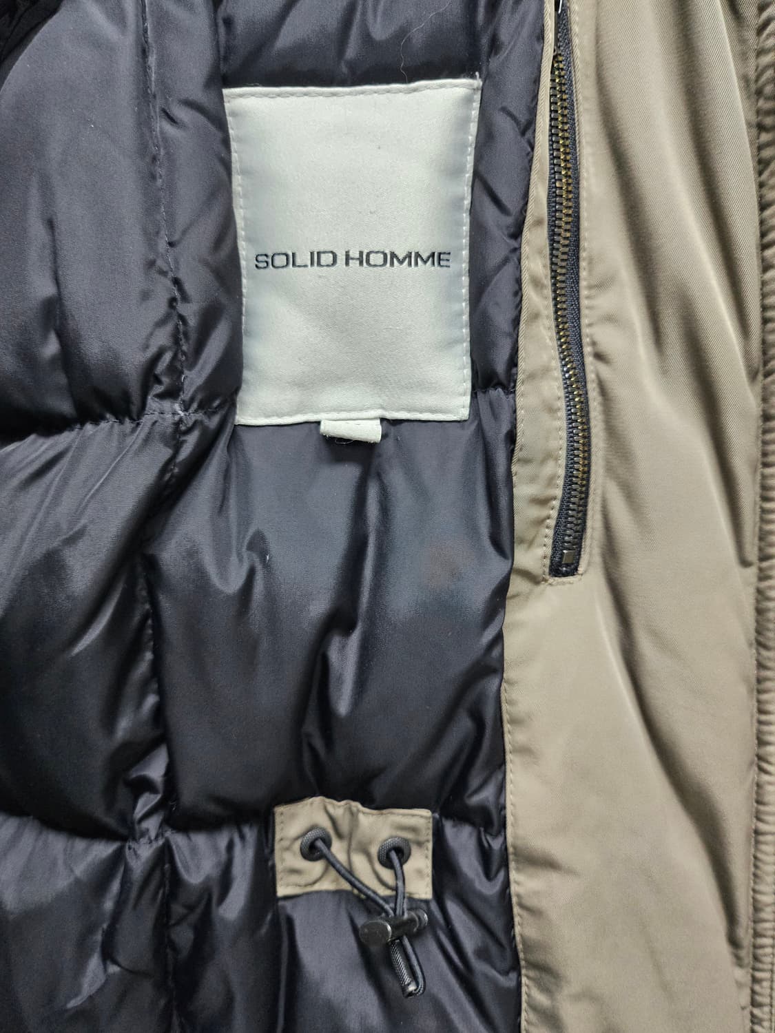 솔리드옴므 남성패딩 105 은여우털 구스패딩 XD57 상품이미지7