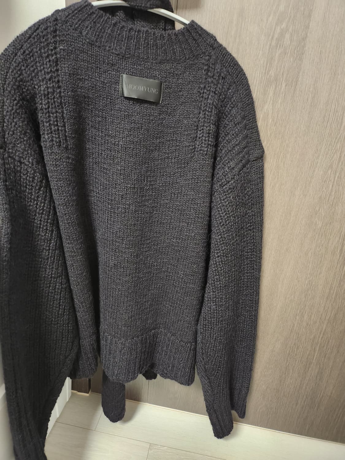 무명 머플러 니트 집업 상품이미지3