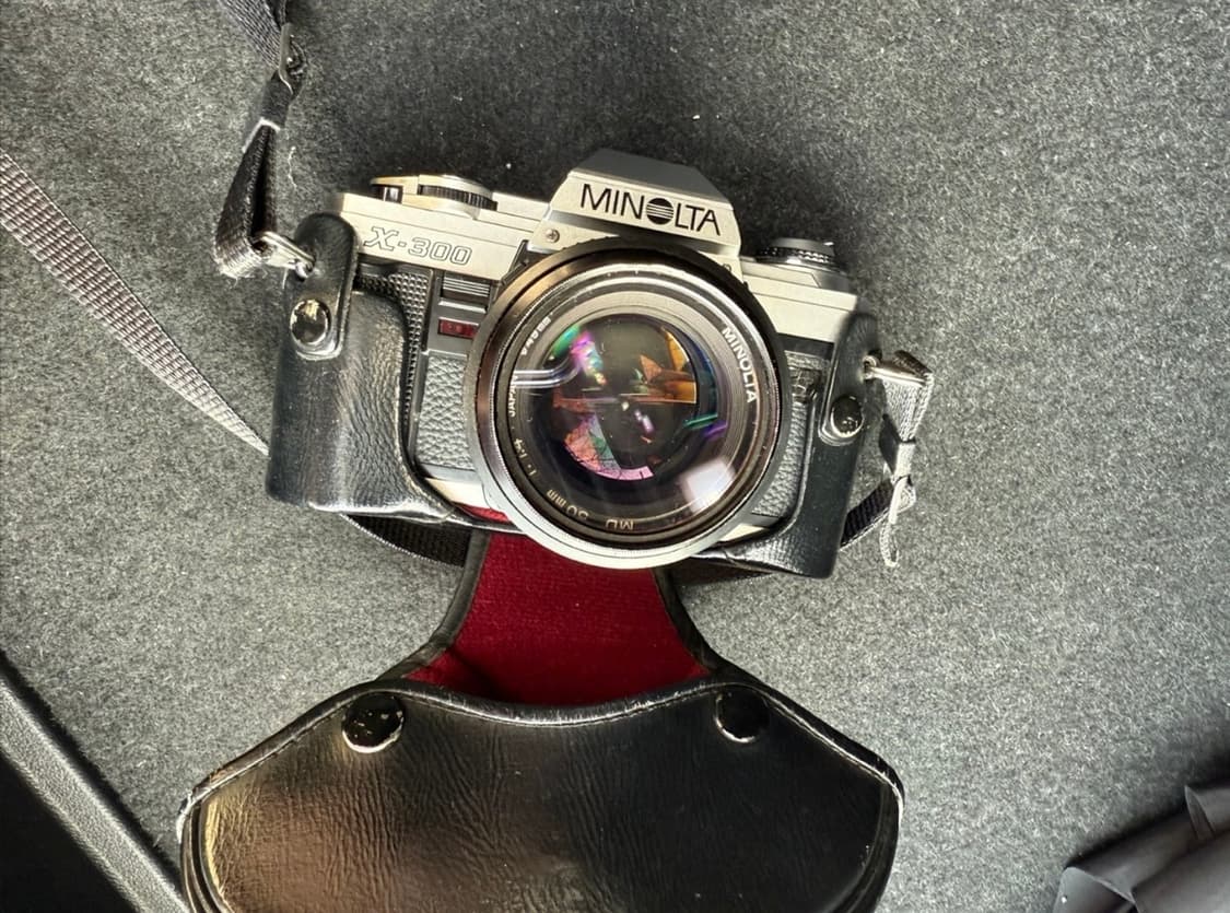 미놀타 x-300 필름카메라 순정 정품 가죽케이스 포함 상품이미지2