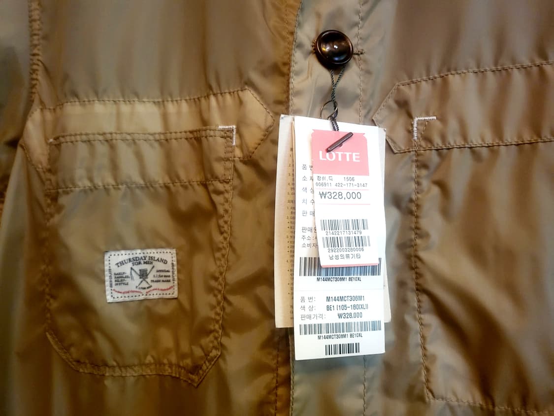 [택달린 새상품] 티아이포맨 레인코트 겸용 트렌치코트 상품이미지2