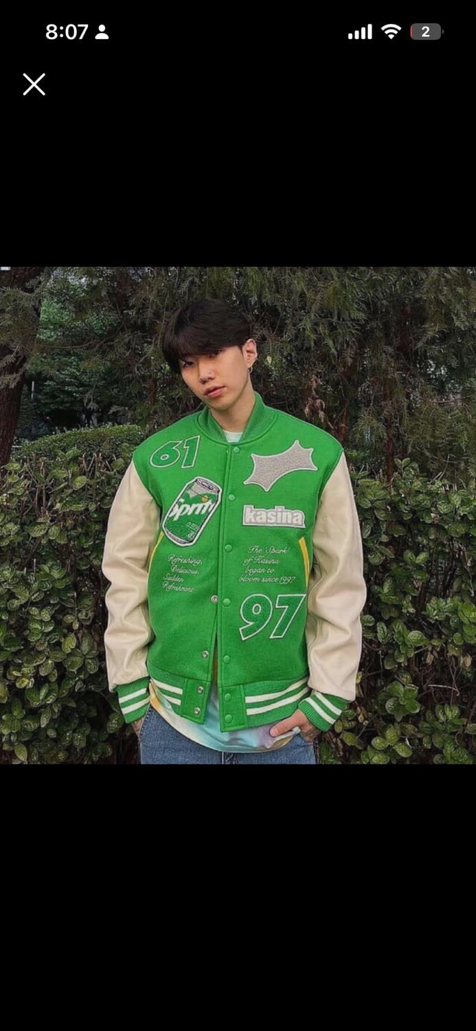 [카시나 X 스프라이트] 바시티 자켓 상품이미지2