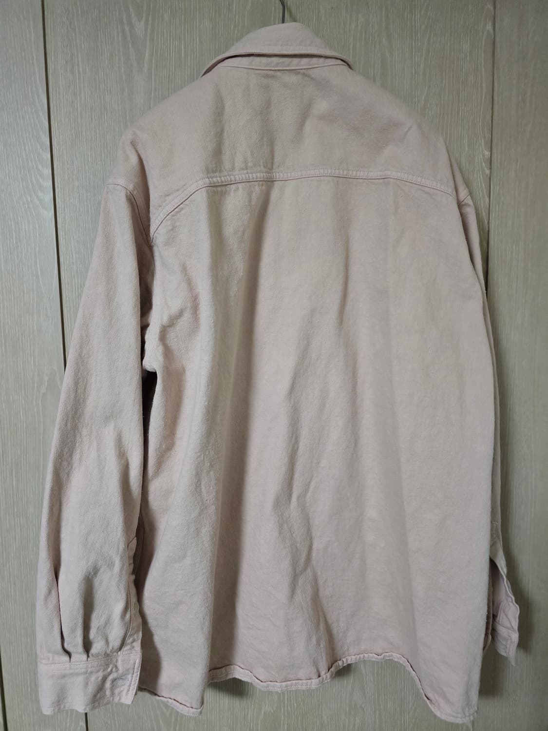 오라리 보태니컬 셀비지 데님 셔츠 블루종 핑크 상품이미지6