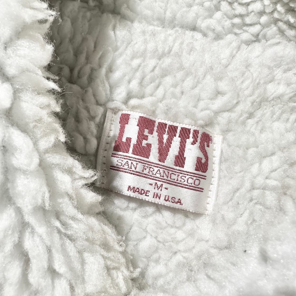 80’s USA 리바이스 쉐르파 데님 트러커 자켓 상품이미지4