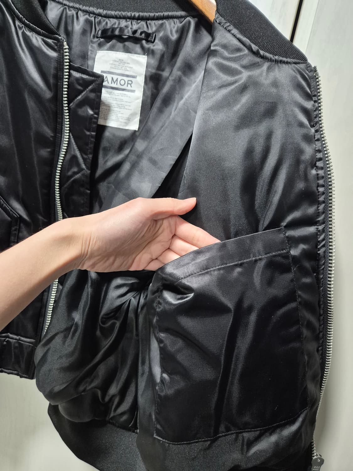 빈티지 블랙 봄버 자켓 항공점퍼. 새상품 상품이미지6