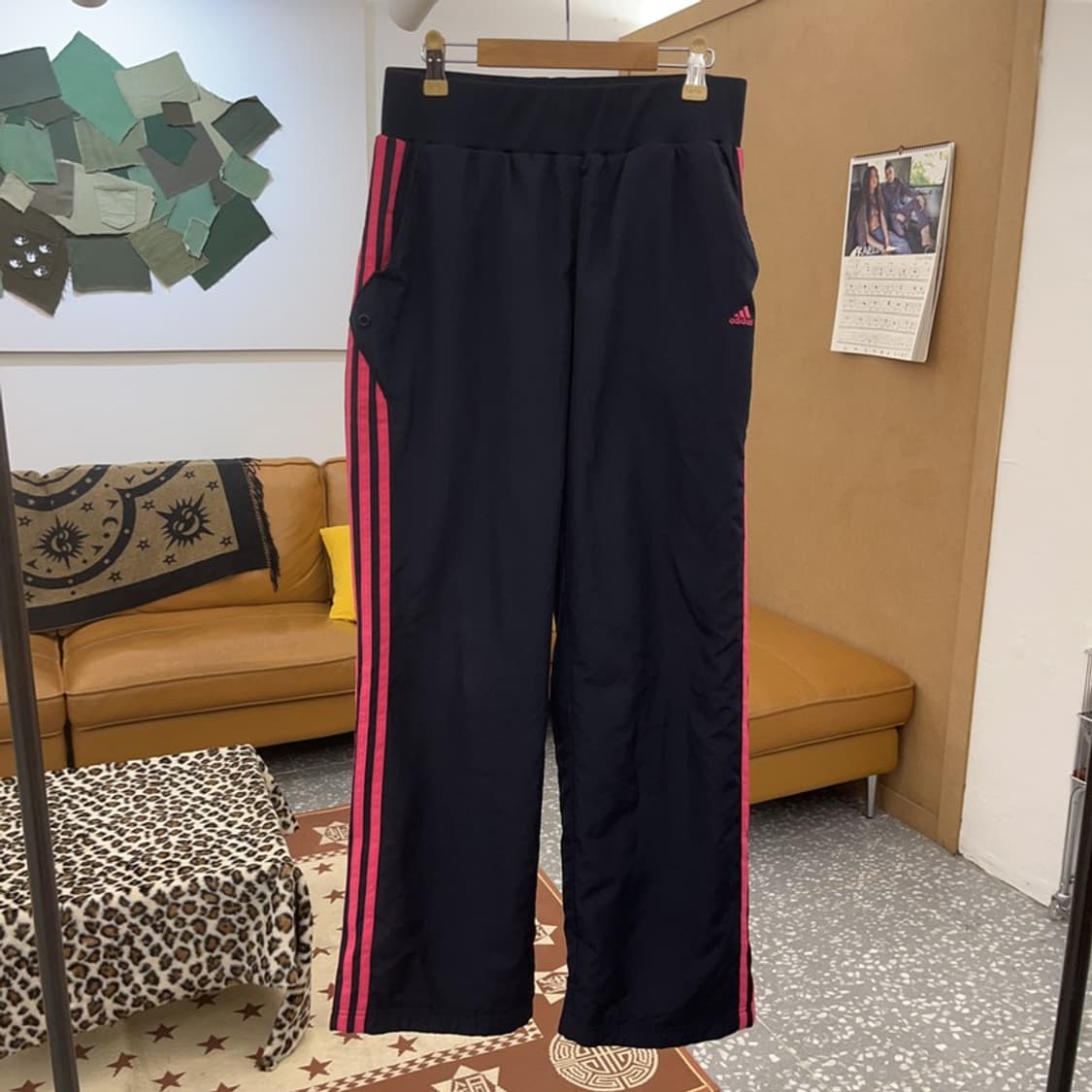아디다스 레트로 Y2K 대장급 핑크 바람막이 트랙팬츠 95 C09592 상품이미지3