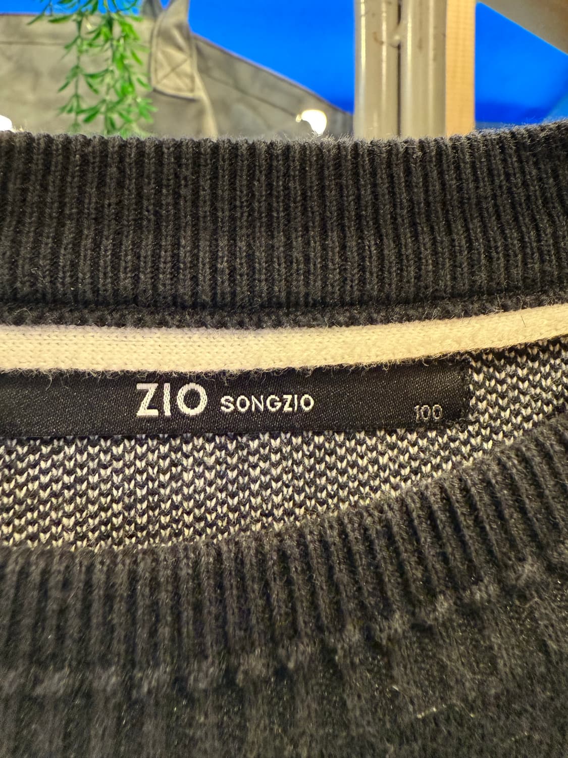 지오송지오 고양이 니트 스웨터 블랙 상품이미지2