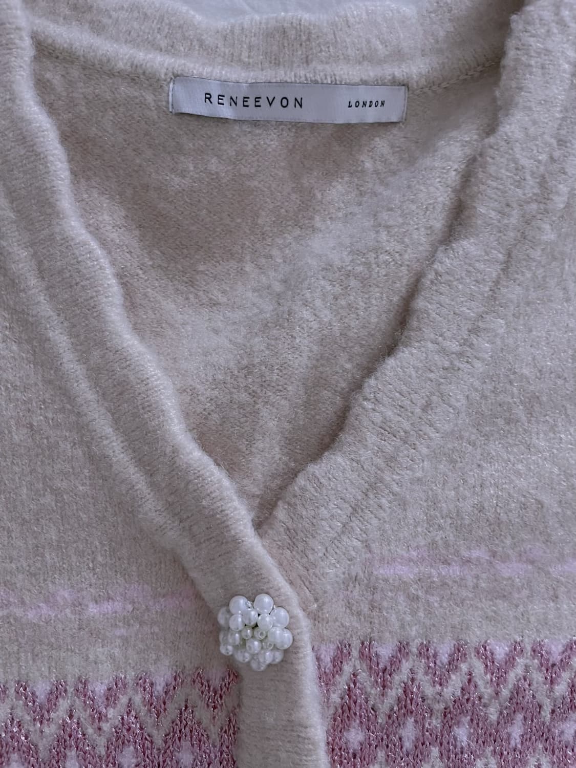 레니본 니트 가디건 새상품  상품이미지2