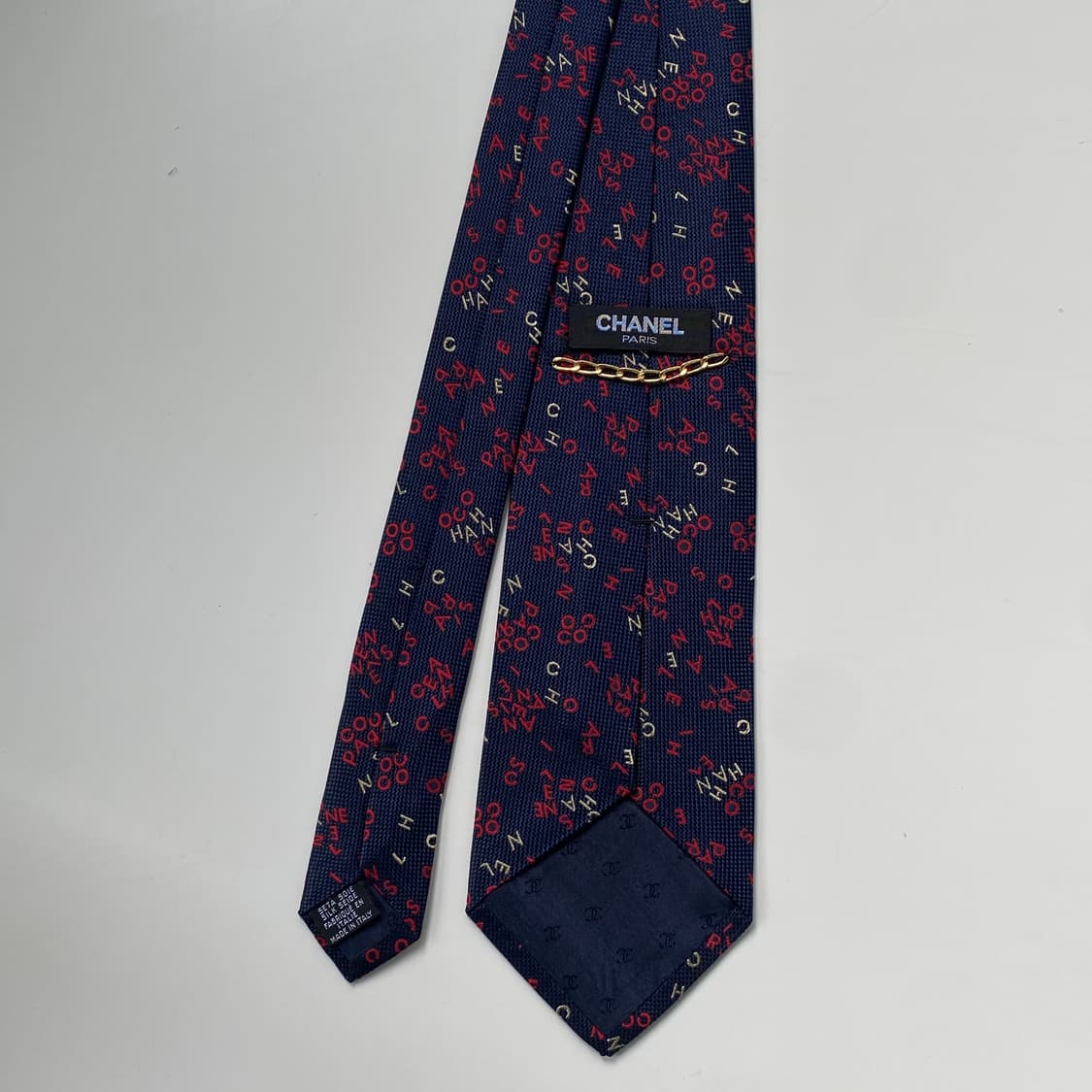 샤넬(CHANEL) 영문 모노그램 명품 정품 넥타이 상품이미지3