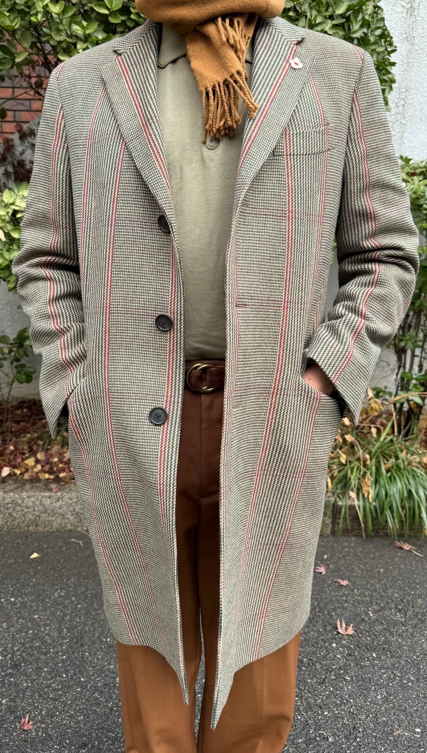 라르디니 Lardini 남성 체크 코트 52사이즈 상품이미지1