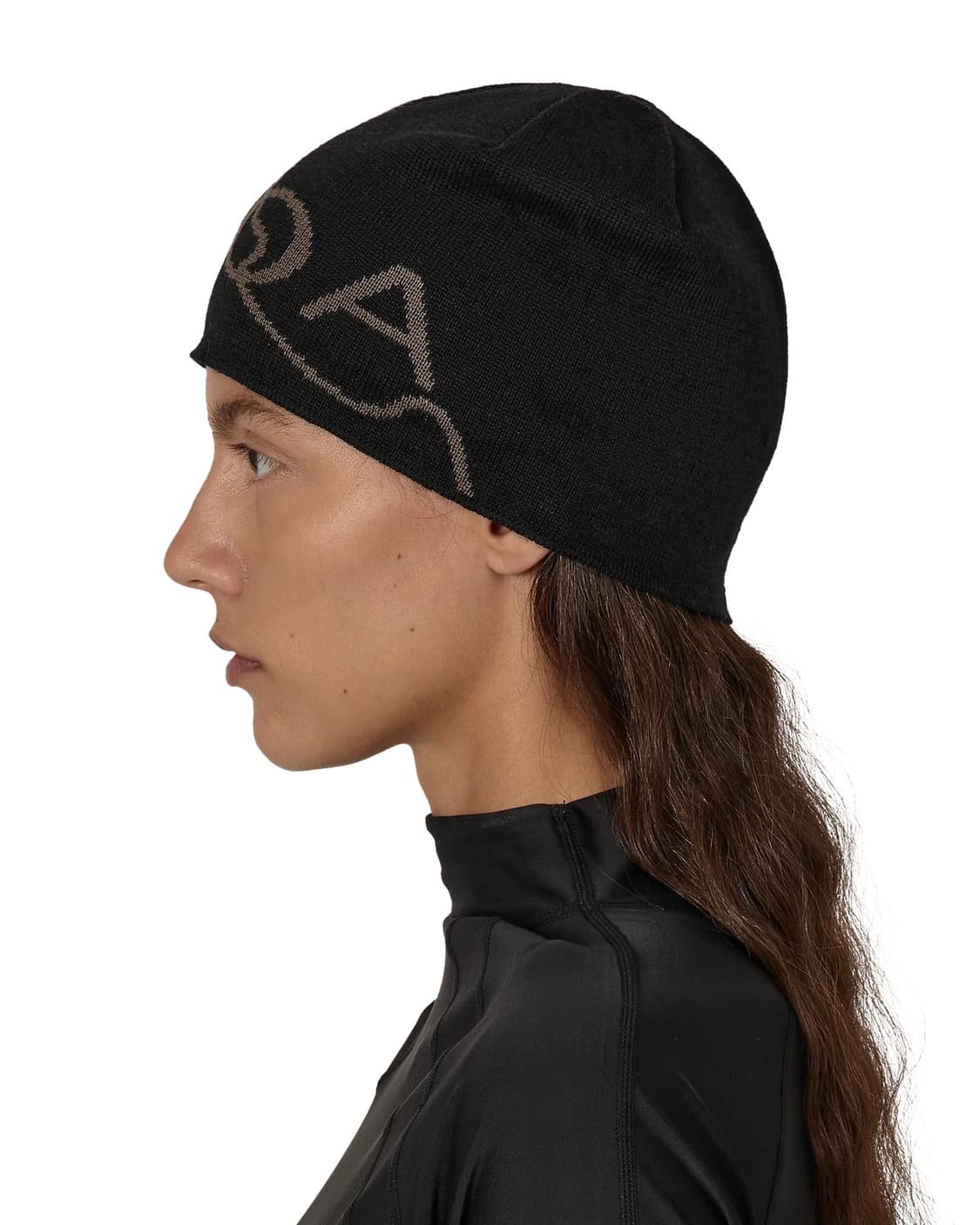 로아 하이킹 26ss 로고 울 비니/블랙 상품이미지2