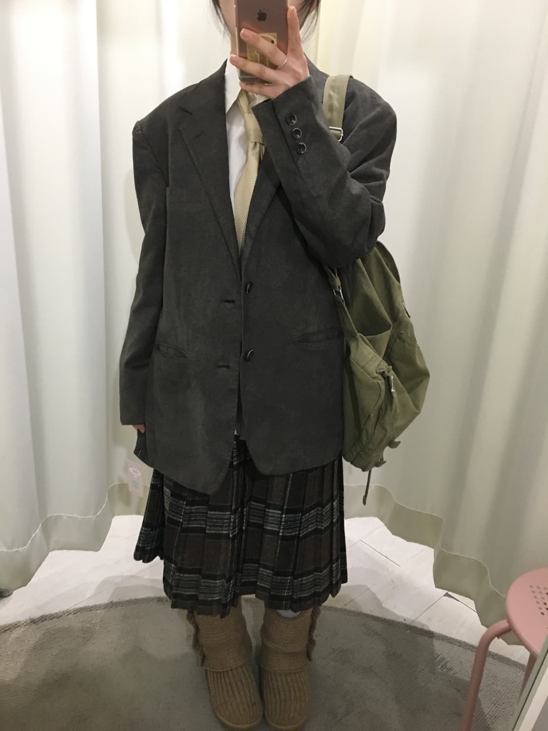 Cafe soho Wool-Feel Brushed Blazer 상품이미지4