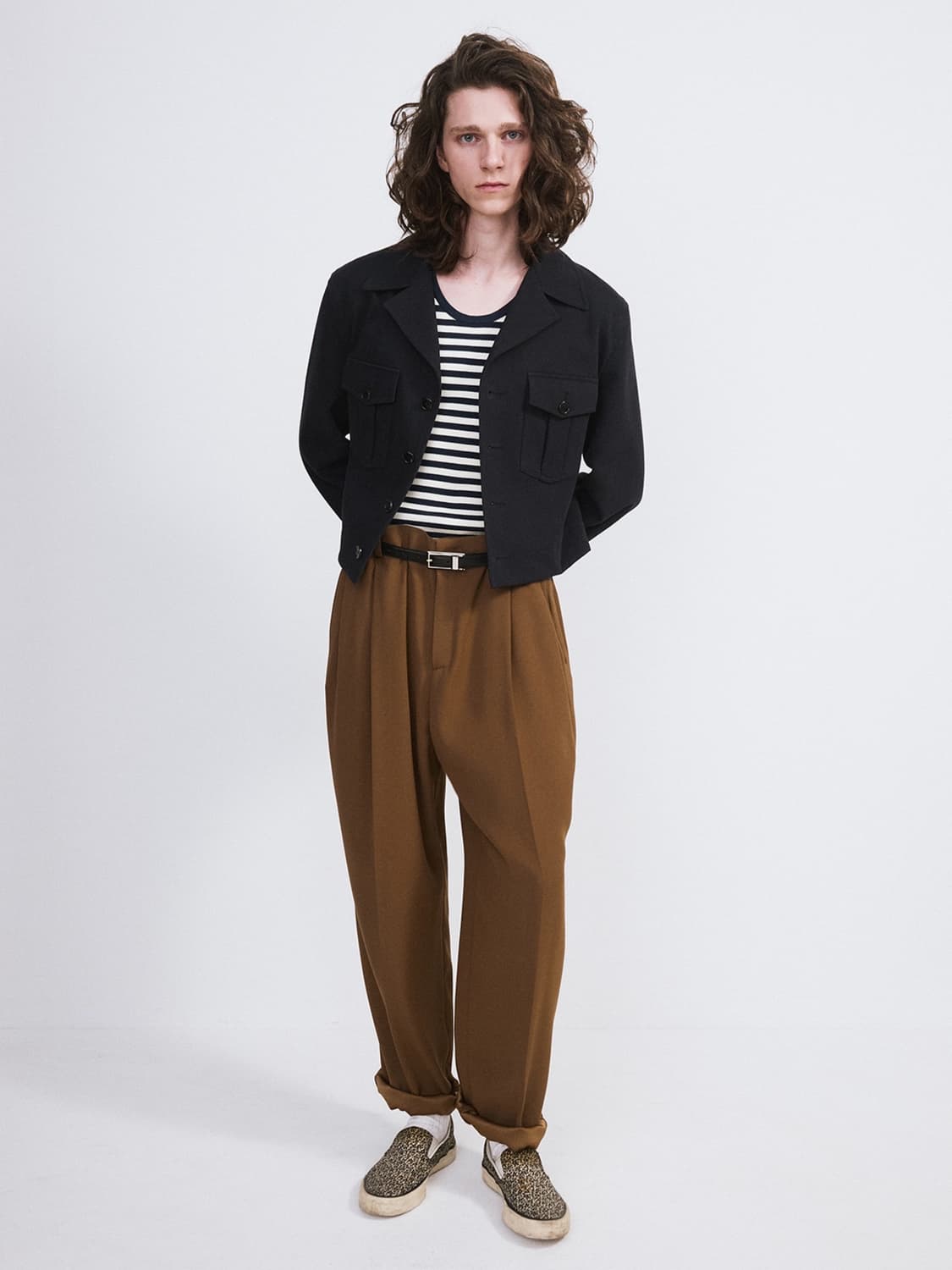 렉토 26SS 시그니쳐 밀리터리 코튼 자켓 빈티지 네이비 상품이미지2