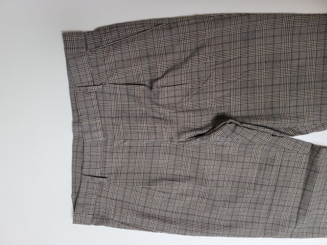 스파오 SPAO 남자 체크패턴 슬랙스 34 브라운 상품이미지4