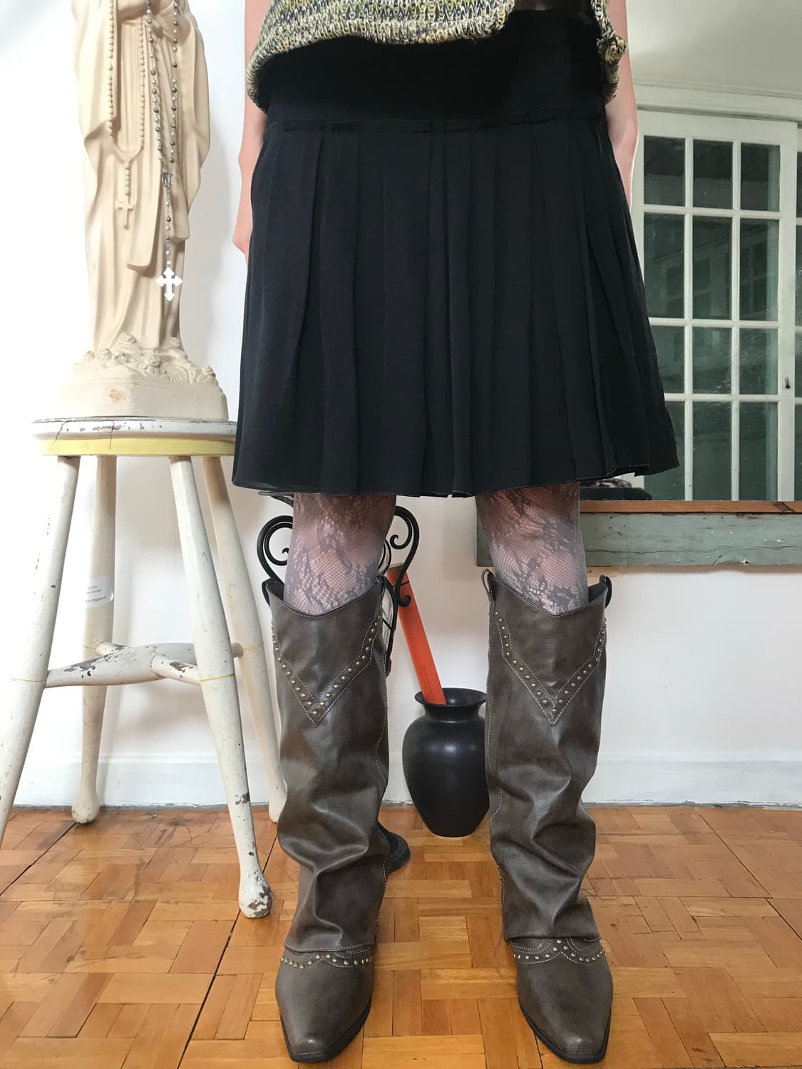 vintage wool skirt 상품이미지1