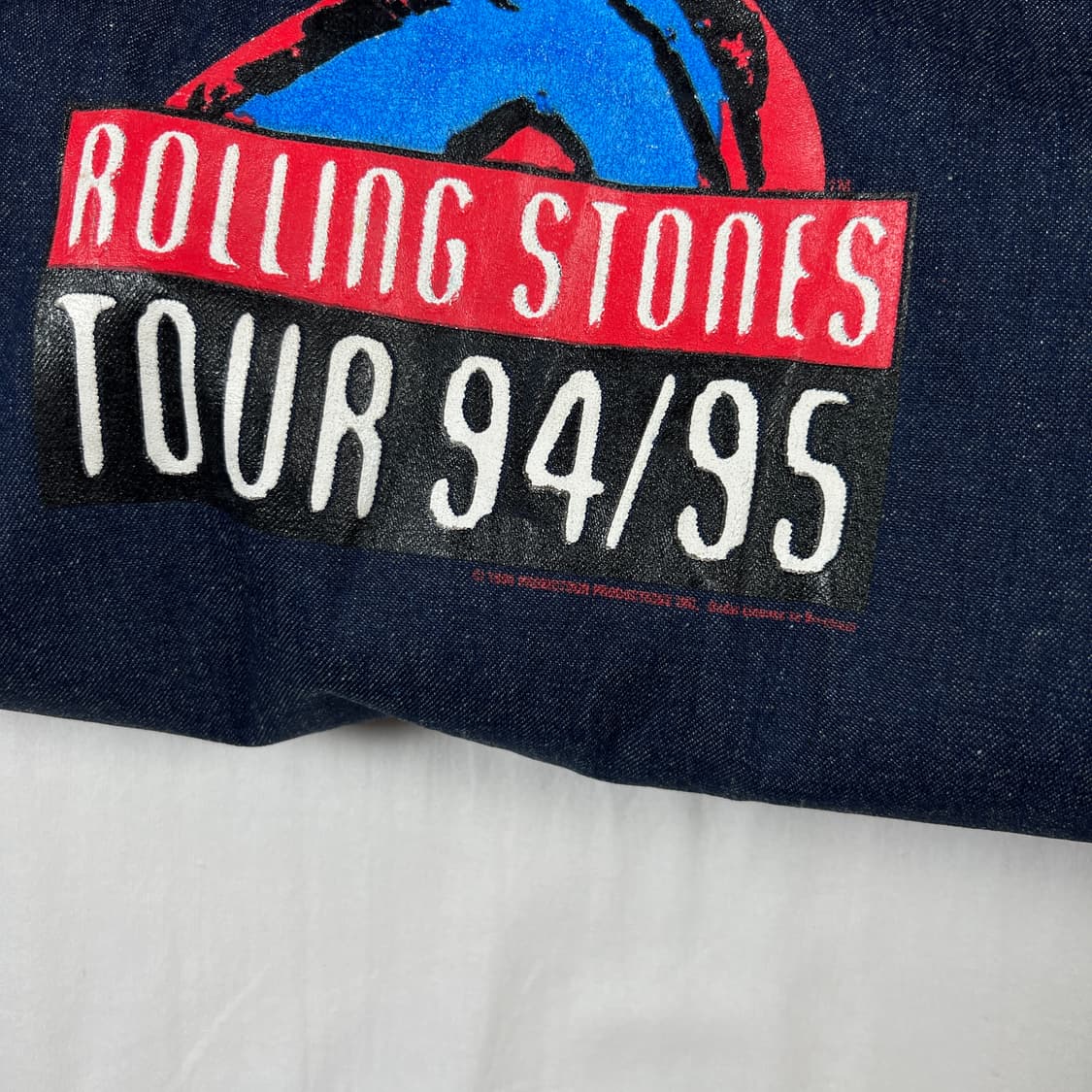 90‘s 94년도 롤링스톤스 밴드 94/95 투어 데님 초어자켓 상품이미지8