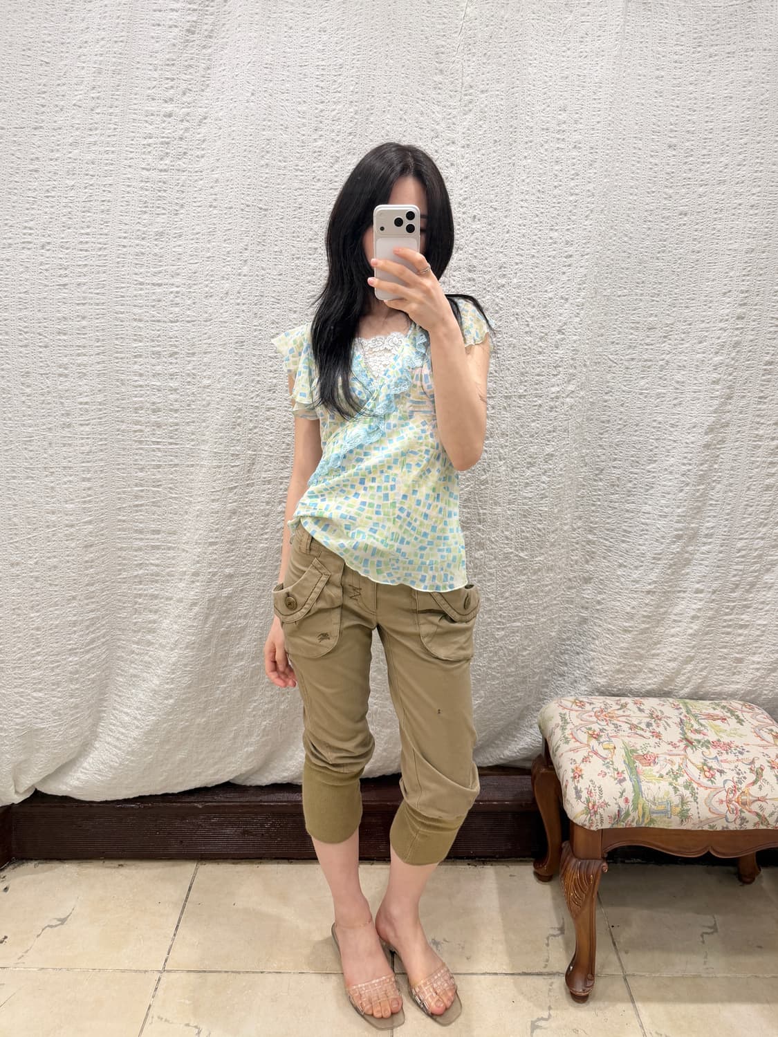 Burberry blue label camel capri 상품이미지5