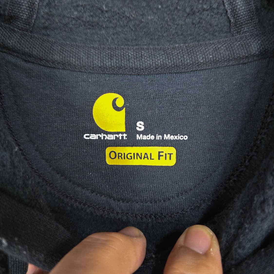 칼하트 K121 오리지널핏 블랙 후드 S 상품이미지5