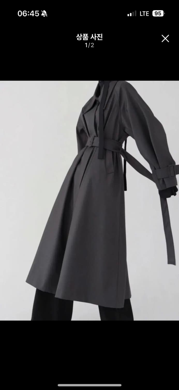 트리밍버드 Single Trench Coat [Charcoal] 상품이미지1